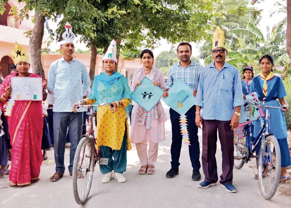 स्काउट-गाइड ने विभिन्न गतिविधियों के जरिए मतदाताओं को किया जागरूक