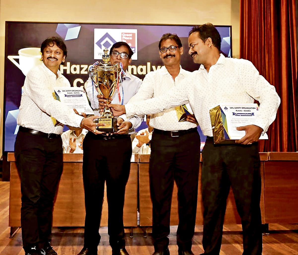 जोखिम विश्लेषण प्रतियोगिता में आरएसपी के एसएमएस-2 विभाग को मिला पहला पुरस्कार