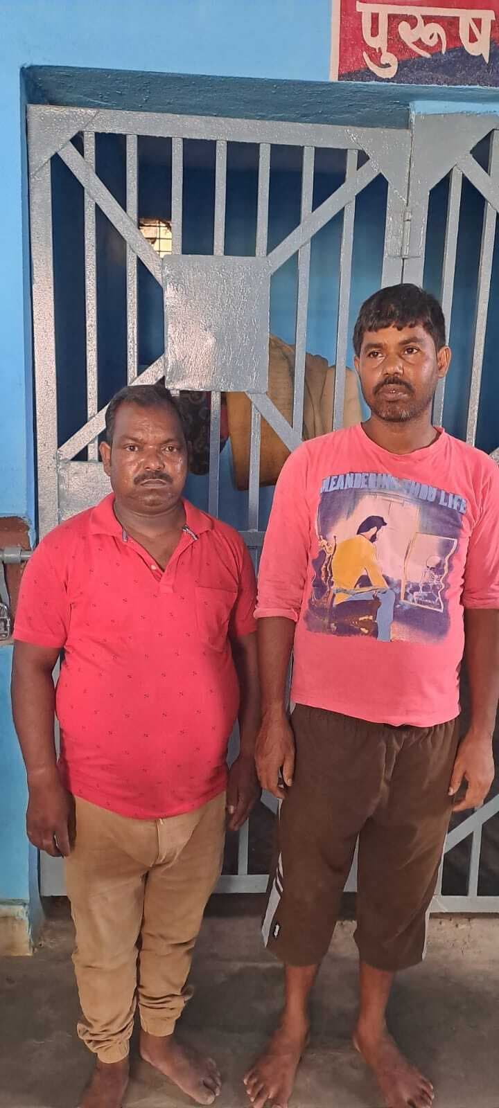 प्रतिबंधित अवैध लॉटरी टिकट के साथ दो आरोपी गिरफ्तार