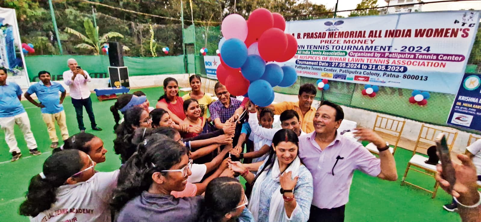 डॉ अखौरी बी प्रसाद मेमोरियल महिला टेनिस टूर्नामेंट का हुआ उद्घाटन