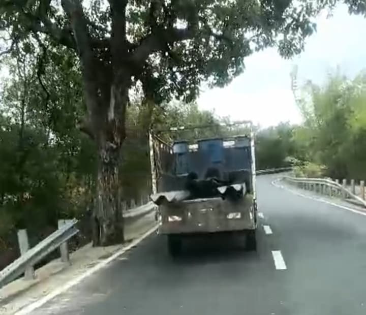 लोहे का बैरिकेडिंग चोरी कर ले जा रहे तीन बदमाश, पुलिस ने दबोचा