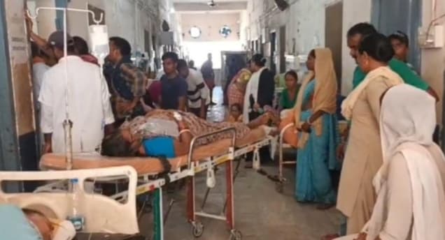 बहू की हत्या के मामले में जेल में बंद सास की हुई मौत, अस्पताल में हंगामा