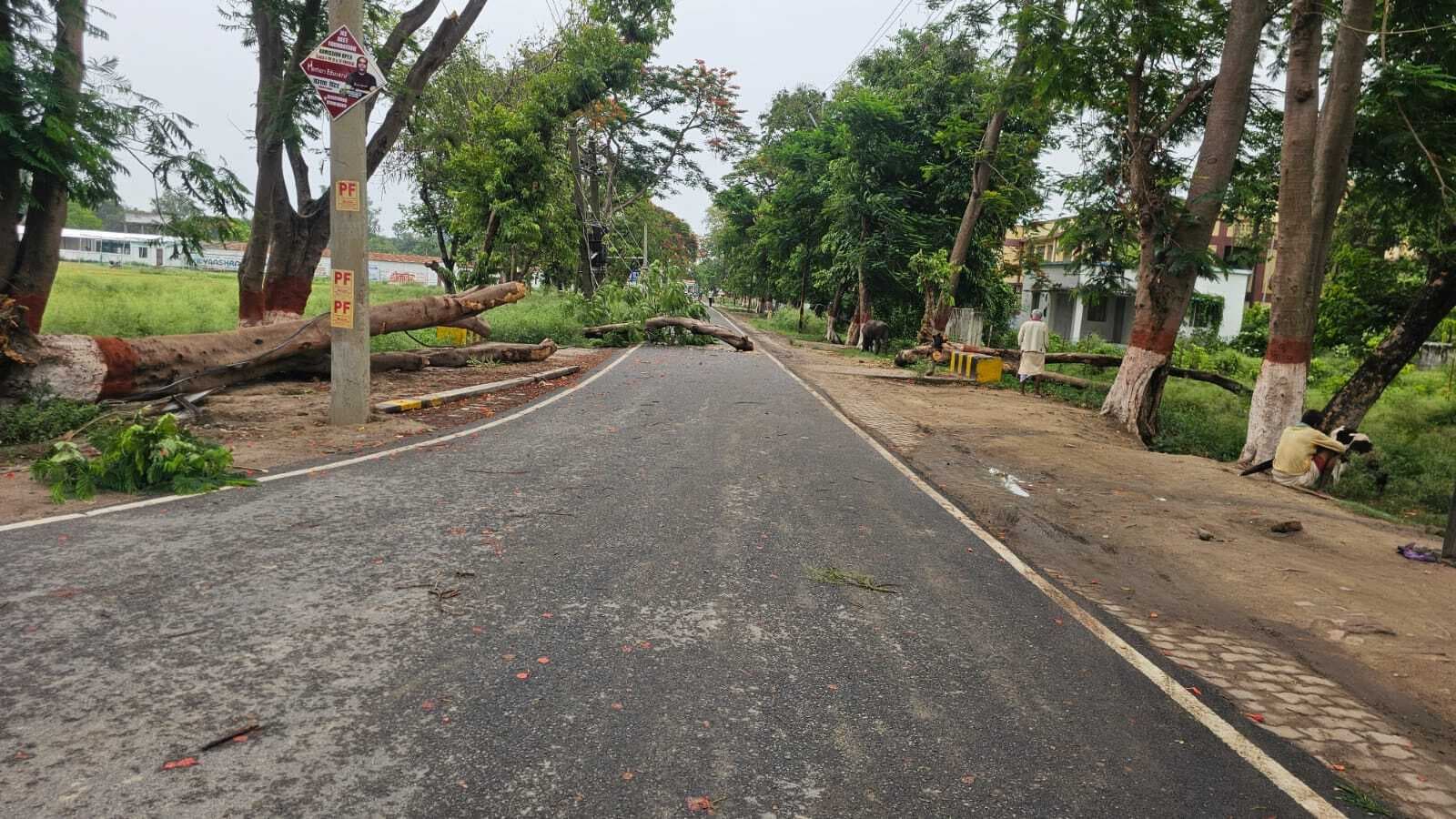 तेज हवा व हल्की बारिश से बिजली रही गुल