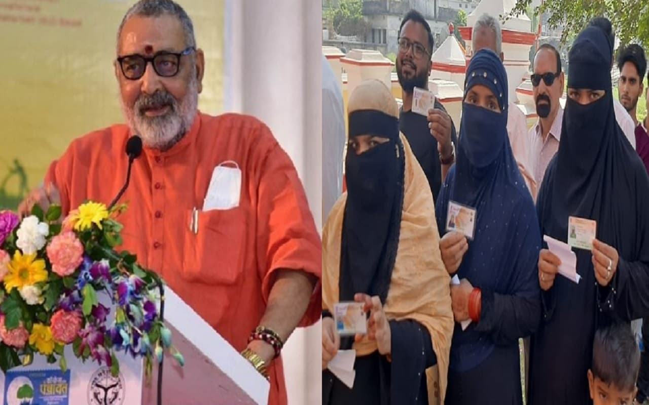 गिरिराज सिंह को पोलिंग बूथ पर बुर्का से आपत्ति, बोले- चेहरा ढक कर चुनाव को ये करते हैं प्रभावित...