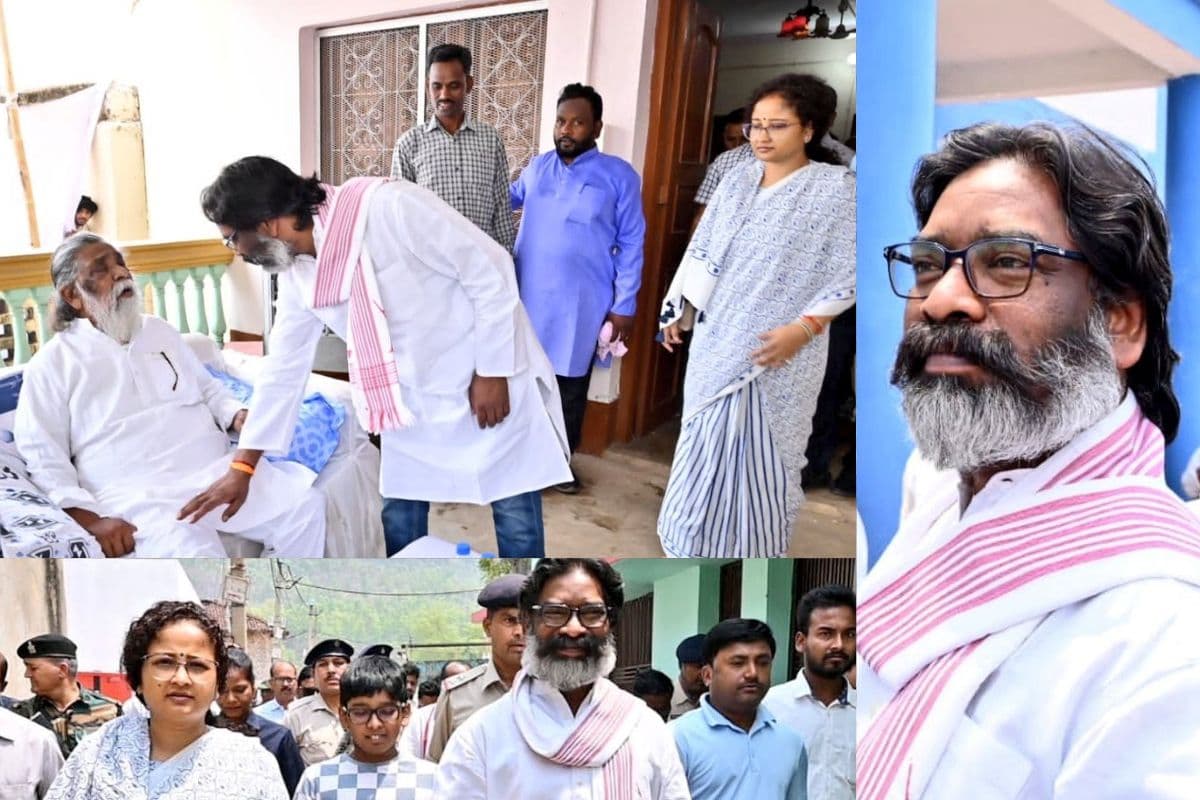 झारखंड के पूर्व सीएम हेमंत सोरेन की दाढ़ी में दिखी दिशोम गुरु शिबू सोरेन की छवि