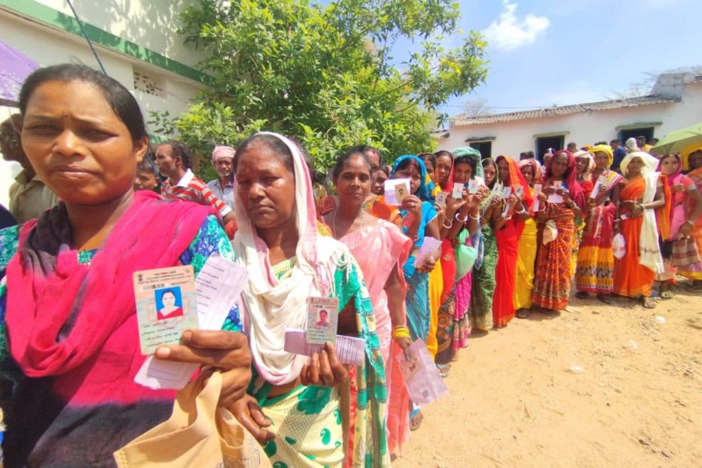 Voting in Ranchi