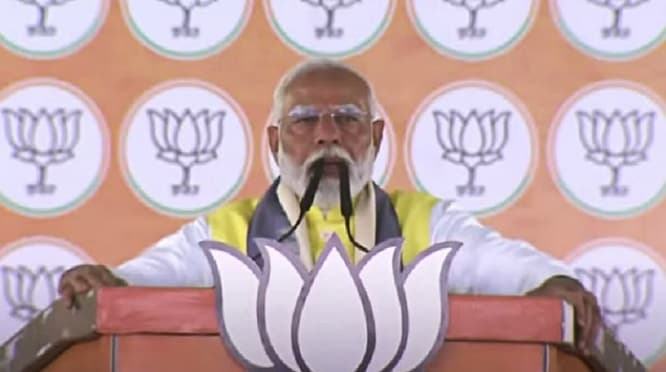 PM Modi rally: अपने वारिस को लेकर मोदी ने किया खुलासा, इंडी गठबंधन को बताया भ्रष्टाचारियों का समूह