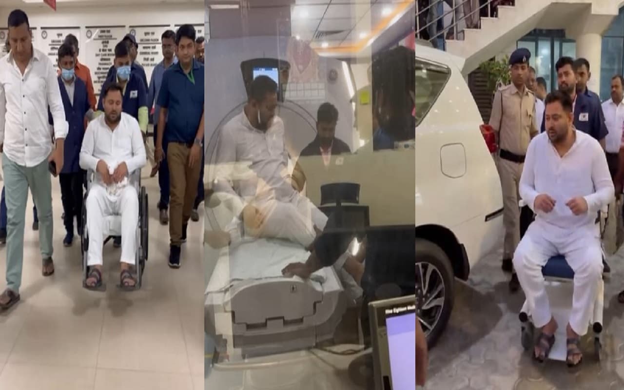 तेजस्वी यादव व्हील चेयर के सहारे IGIMS अस्पताल पहुंचे, जानिए चुनाव प्रचार के बीच किस तकलीफ से जूझ रहे..