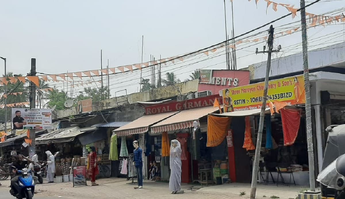 Purnia news : पूर्णिया के बहुमंजिला बाजार को नहीं मिली मंजिल