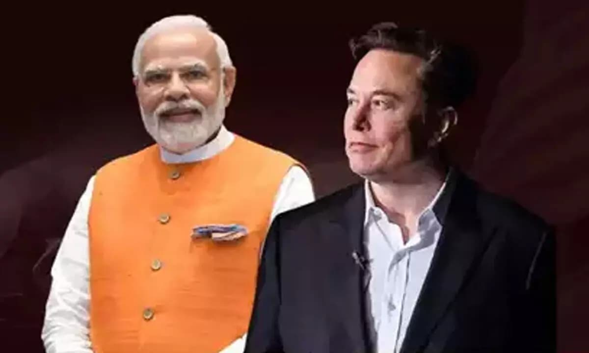 Elon Musk ने पीएम मोदी को दी बधाई, कहा-Tesla भारत में शानदार काम करेगी Elon Musk ने पीएम मोदी को दी बधाई, कहा-Tesla भारत में शानदार काम करेगी