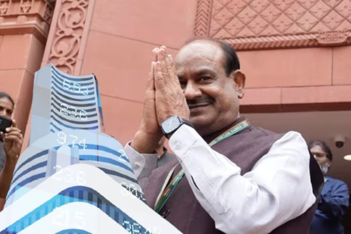 शेयर बाजार ने लोकसभा स्पीकर को दी सलामी, 621 अंक उछला सेंसेक्स