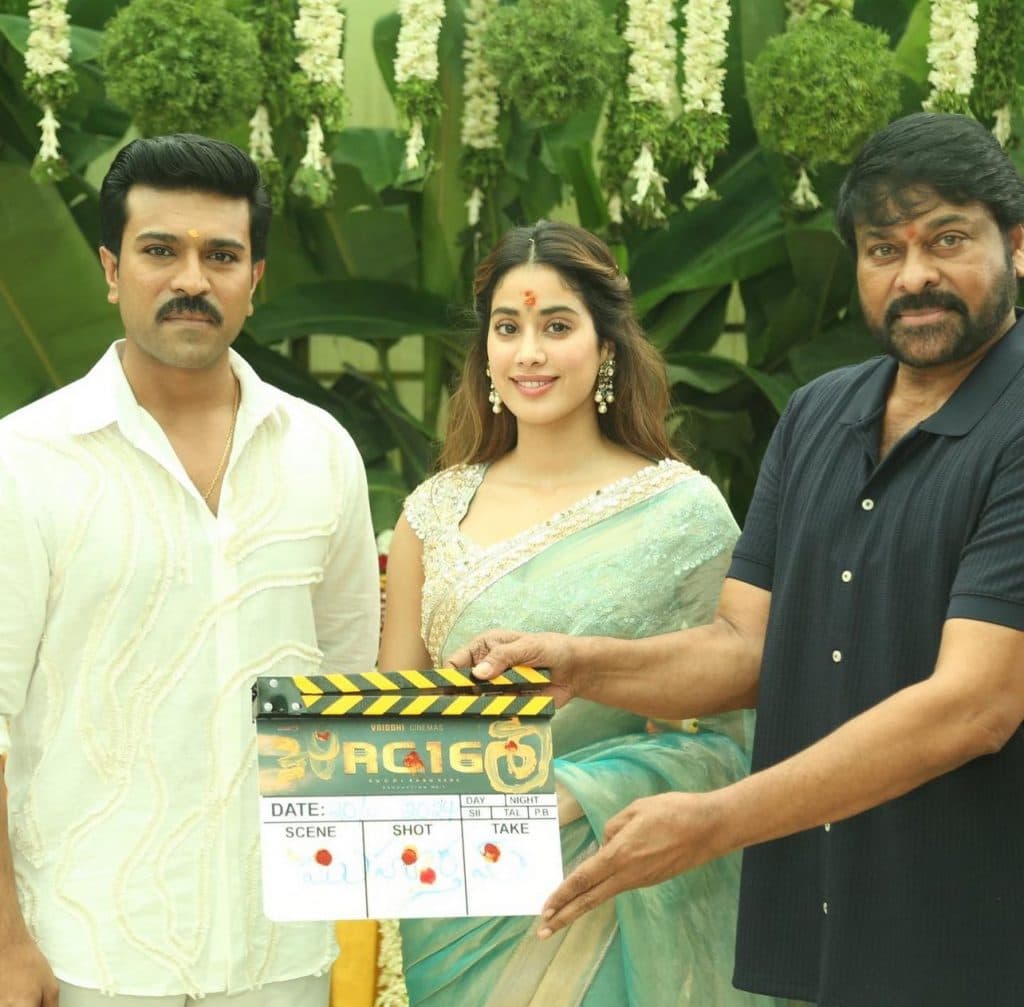 Janhvi kapoor with ram charan shoot begins for RC 16