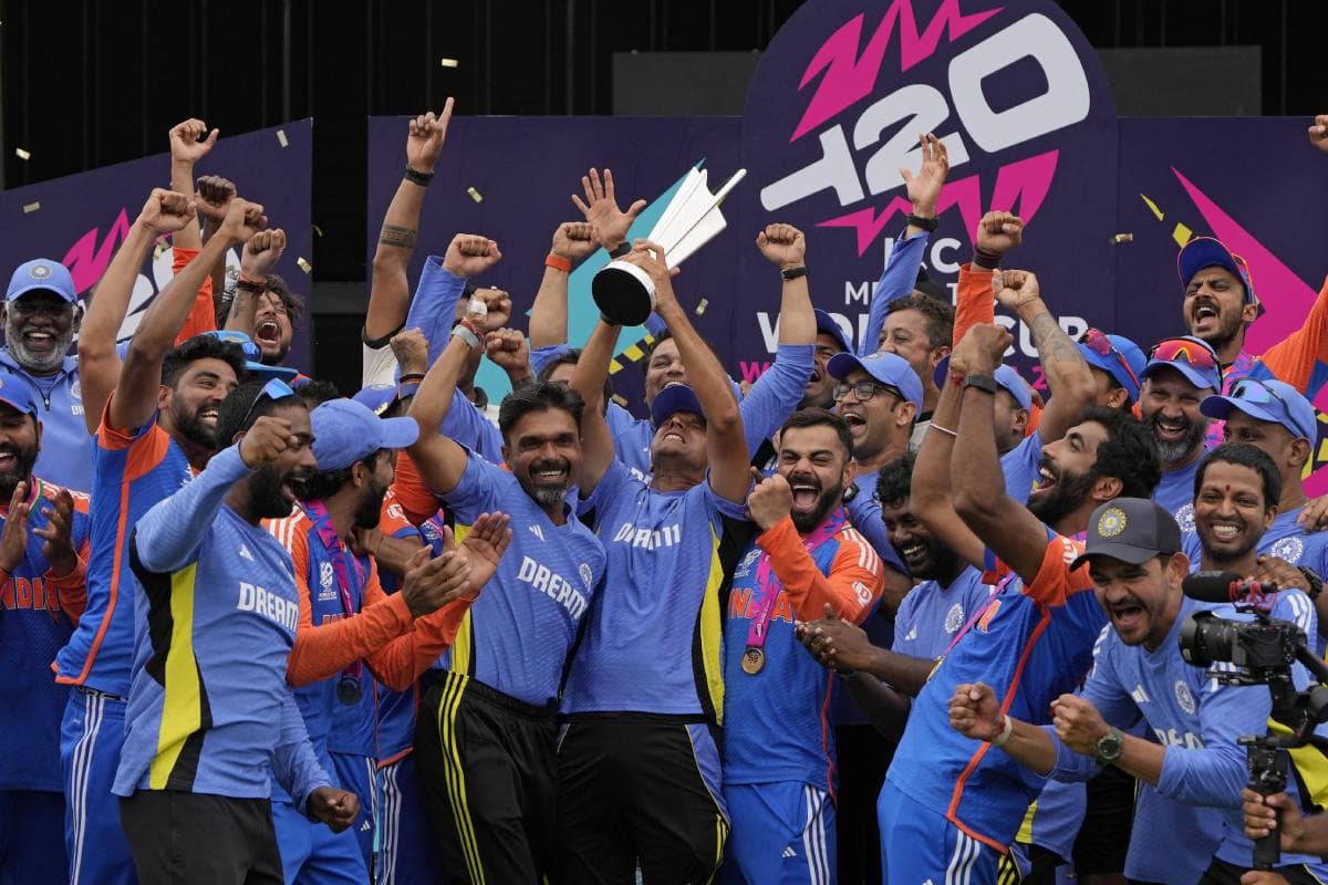 T20 World Cup 2024: जीत के बाद राहुल द्रविड़ की दहाड़, ऐसा अंदाज कभी नहीं देखा होगा, वीडियो वायरल