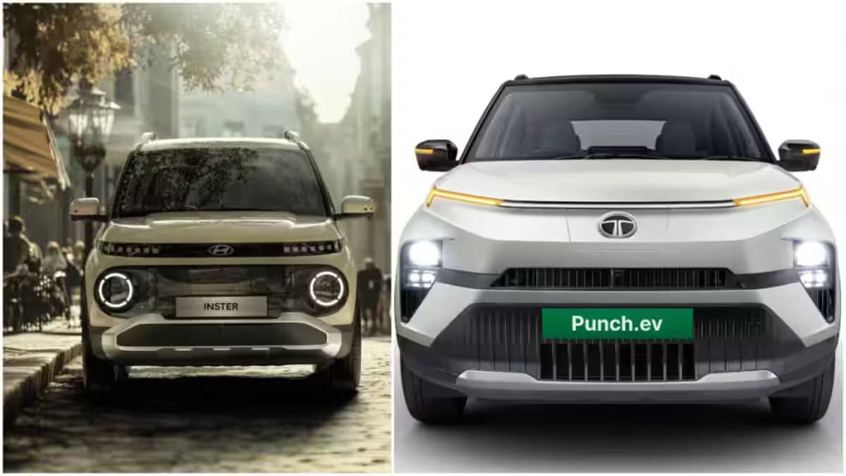 Hyundai Inster Vs Tata Punch EV दोनों में बेहतर कौन? जानें दोनों EVs की पूरी डिटेल