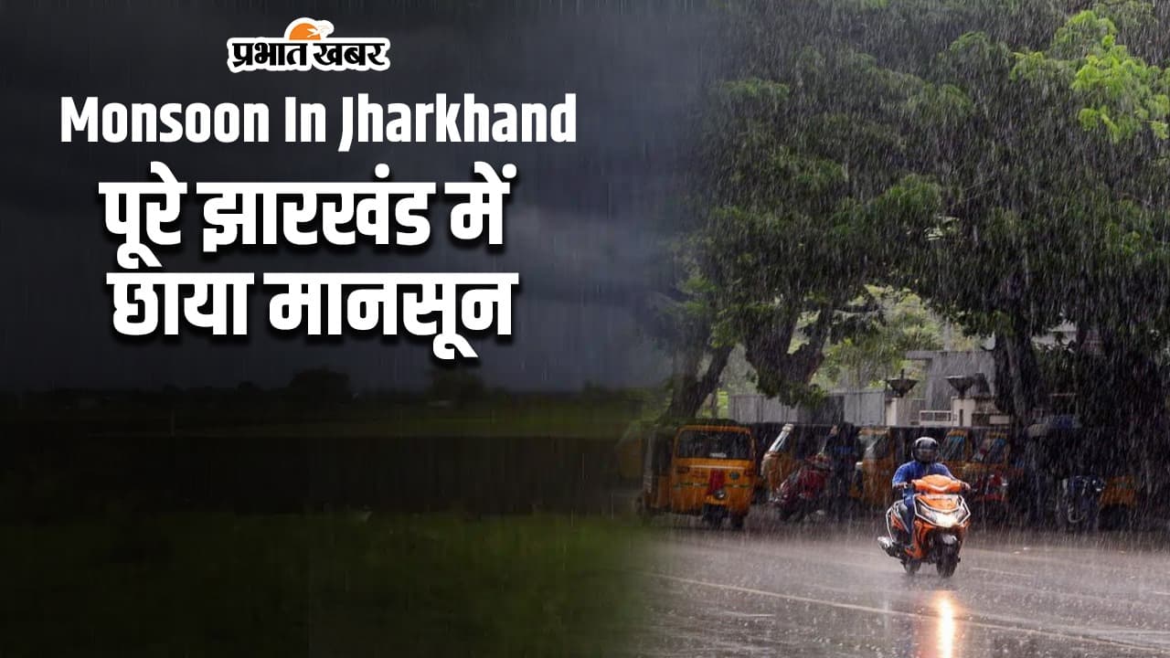 Monsoon In Jharkhand: पूरे झारखंड में छाया मानसून