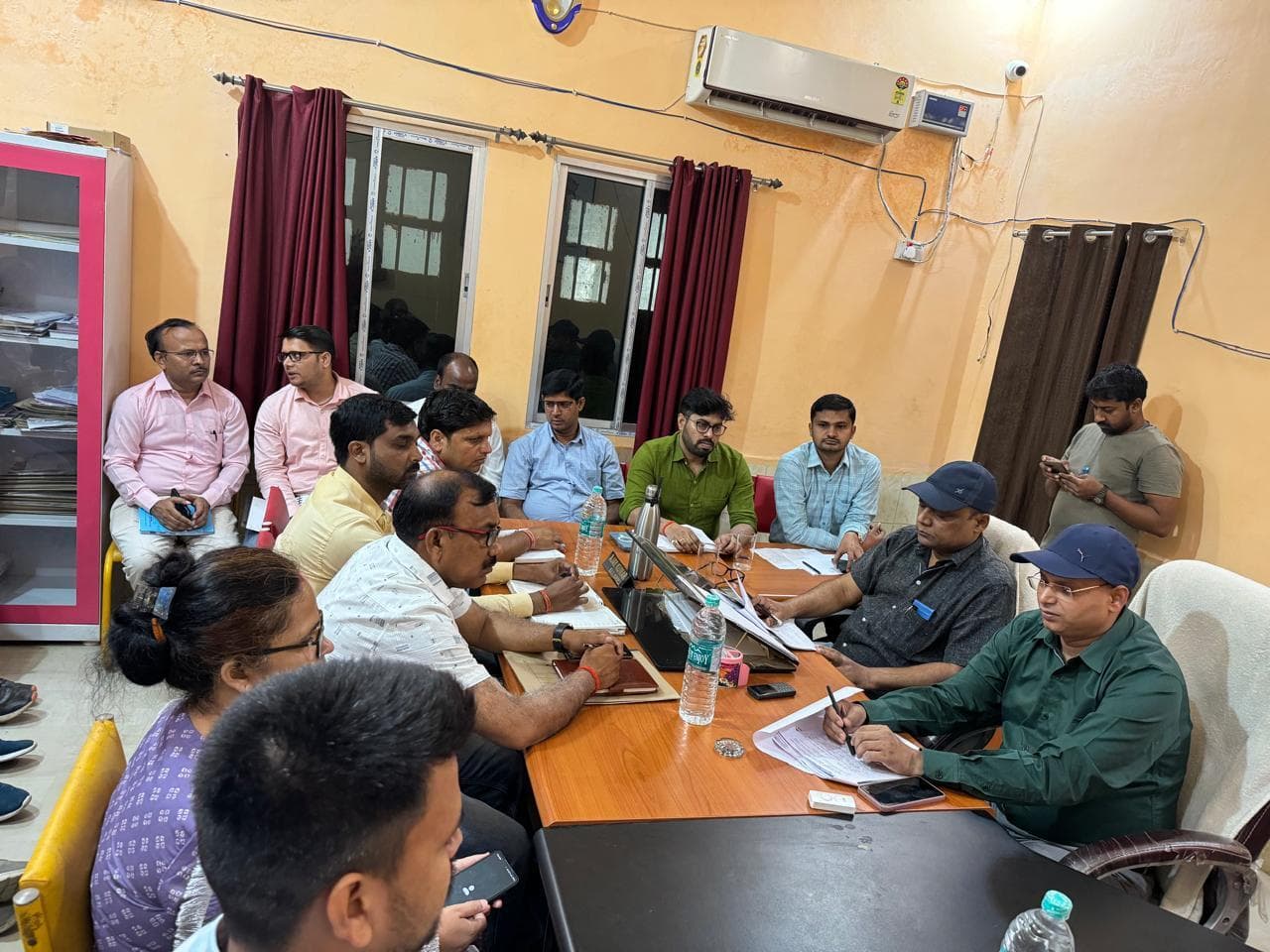 बाढ़ की तैयारी के लिए की गयी चर्चा