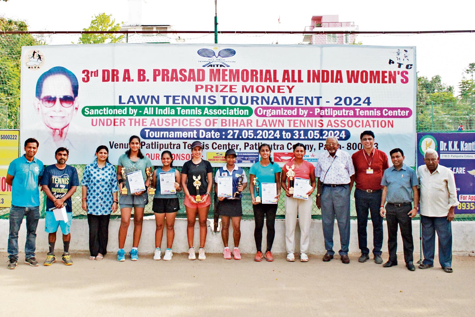 डॉ ए बी प्रसाद मेमोरियल महिला टेनिस टूर्नामेंट में युबरानी चैंपियन