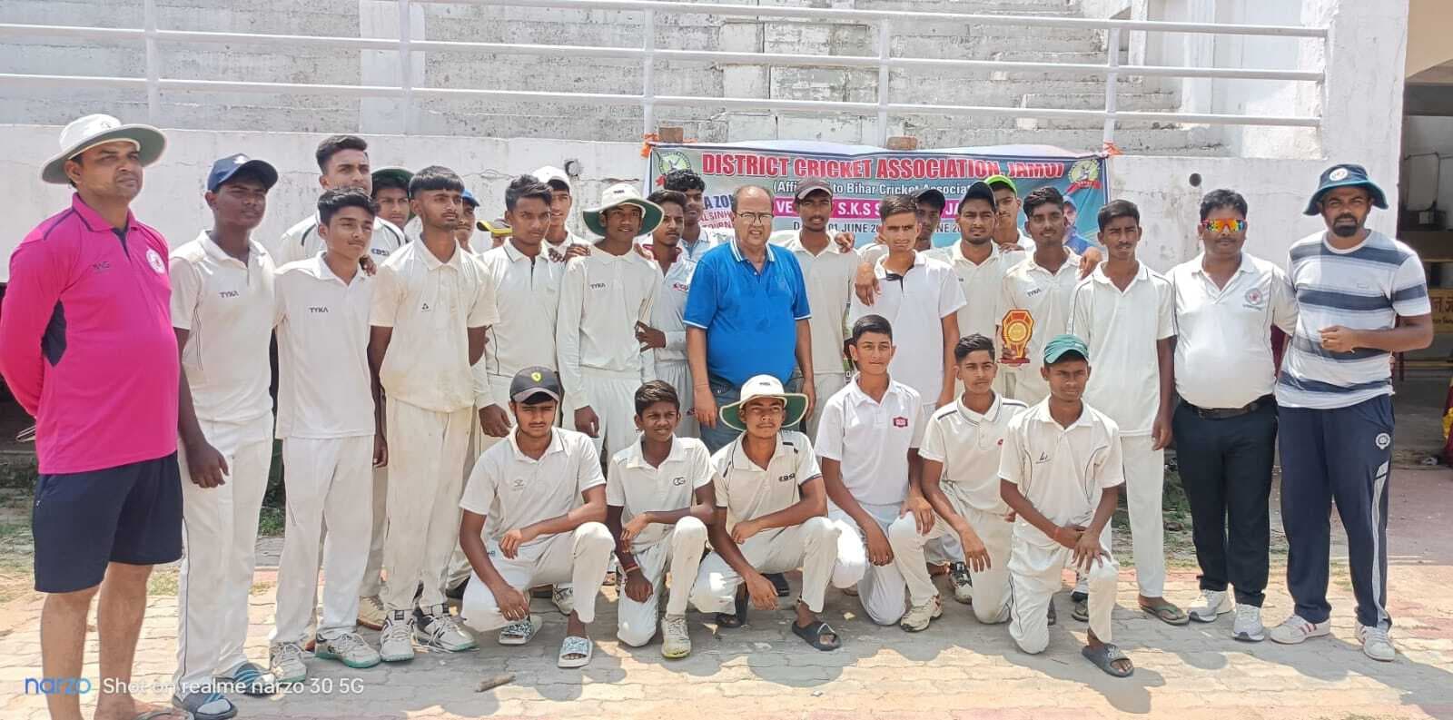 जमुई ने भागलपुर टीम को छह विकेट से किया पराजित