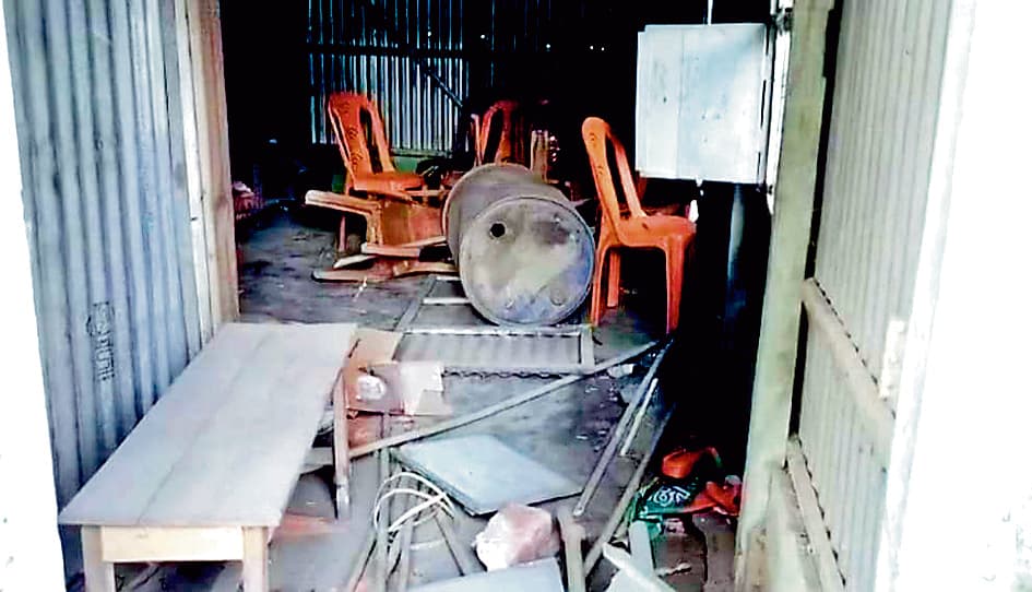 पूर्वस्थली के समुद्रगढ़ में भाजपा दफ्तर में तोड़फोड़, तृणमूल पर आरोप