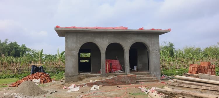 निर्माणाधीन विद्यालय भवन वाले नया प्रावि चेंगामारी उत्तरटोला को  मवि  में किया मर्ज