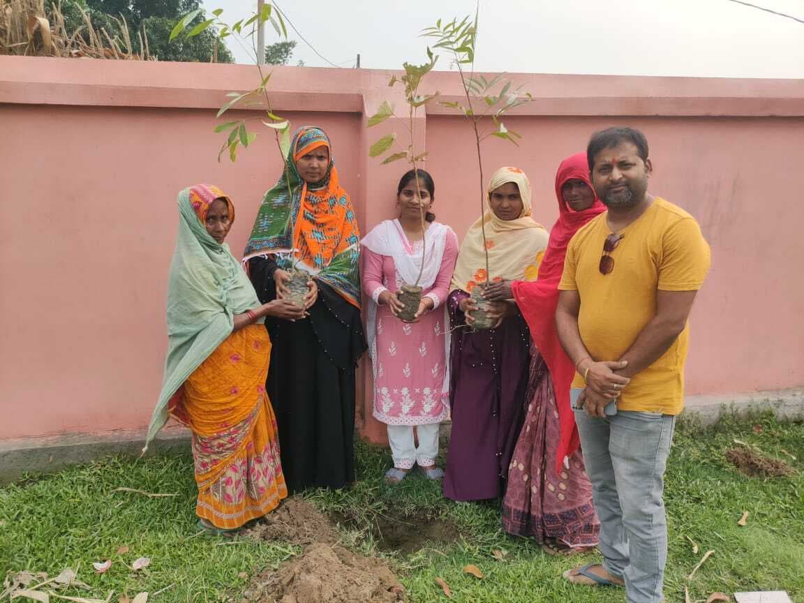 उमवि गाछपाड़ा में किया गया पौधरोपण