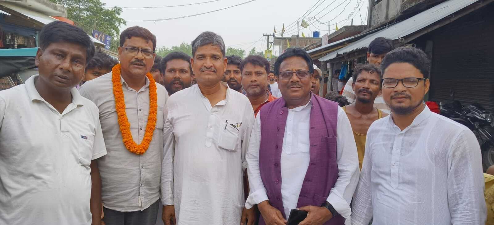 पौआखाली में किया सांसद का स्वागत