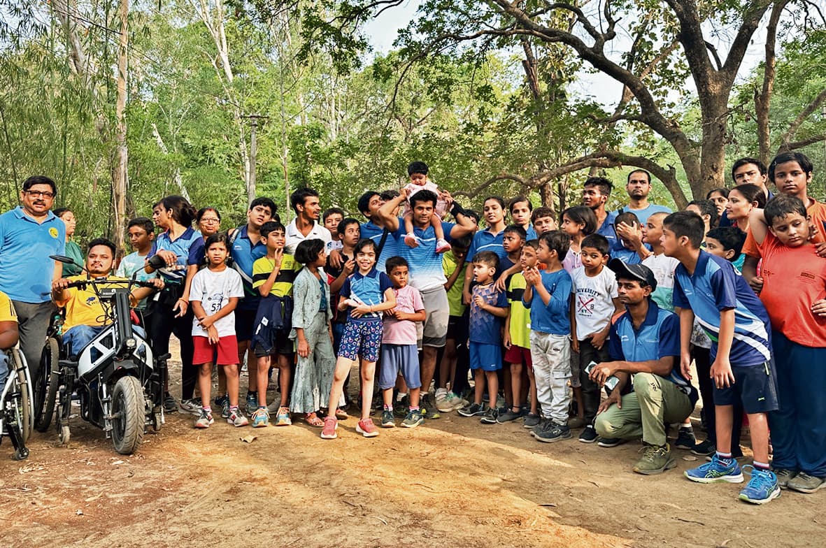 दिव्यांग खिलाड़ियों ने दौड़ लगा दिया पर्यावरण बचाने का संदेश