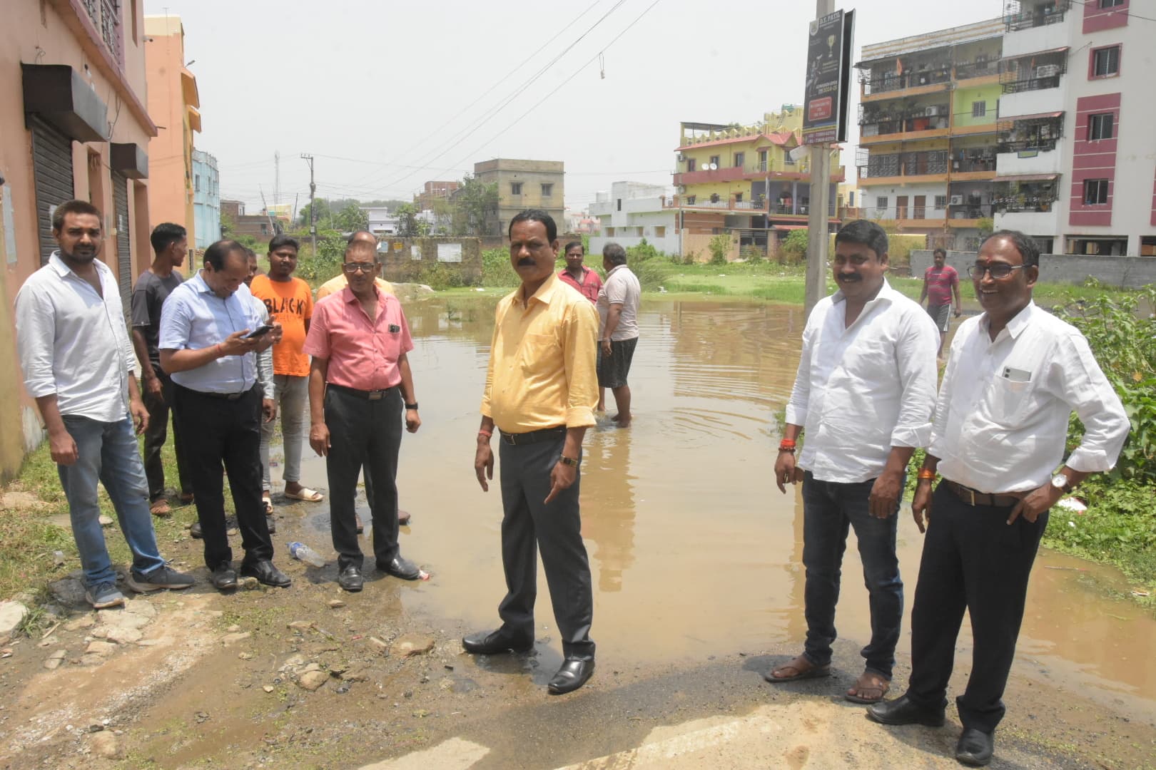 बुधवार को 40.3 एमएम बारिश हुई, नावाडीह जलमग्न