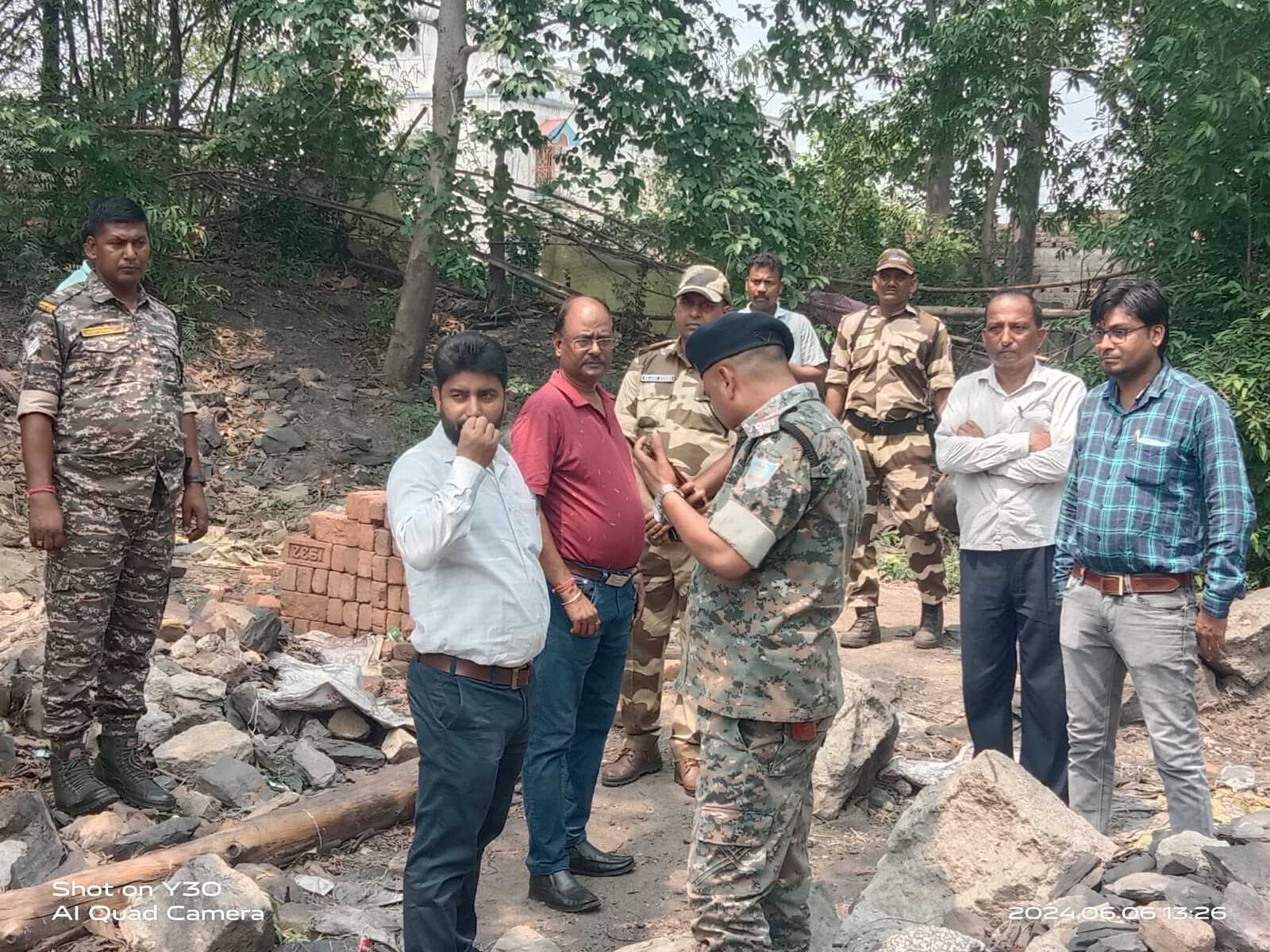 डीएमओ का सुरुंगा में छापा, अवैध खनन कर रहे लोग भागे