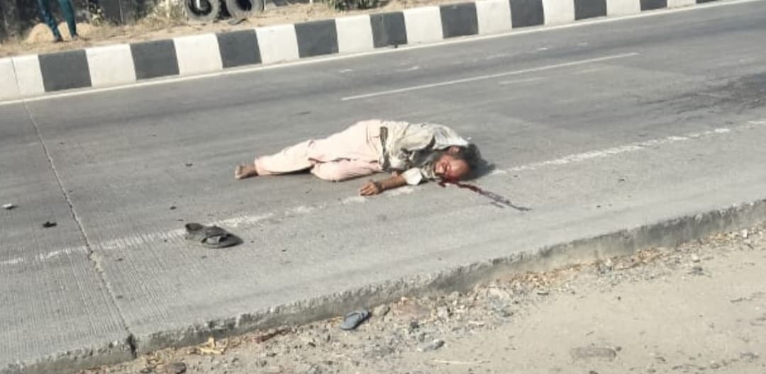 दुर्घटना में एक व्यक्ति घायल, आमस में लगातार तीन दिनों से हो रहे हादसे