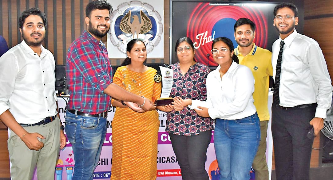 सीए स्टूडेंट्स नेशनल टैलेंट सर्च प्रतियोगिता में हरिषिता बनीं विजेता