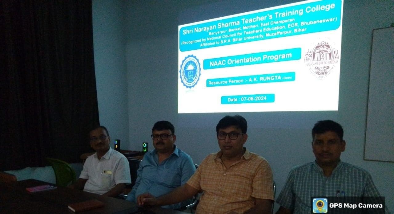 नैक ग्रेडेशन में सफलता प्राप्त करने को लेकर एसएनएस टीचर्स ट्रेनिंग कॉलेज में हुई बैठक