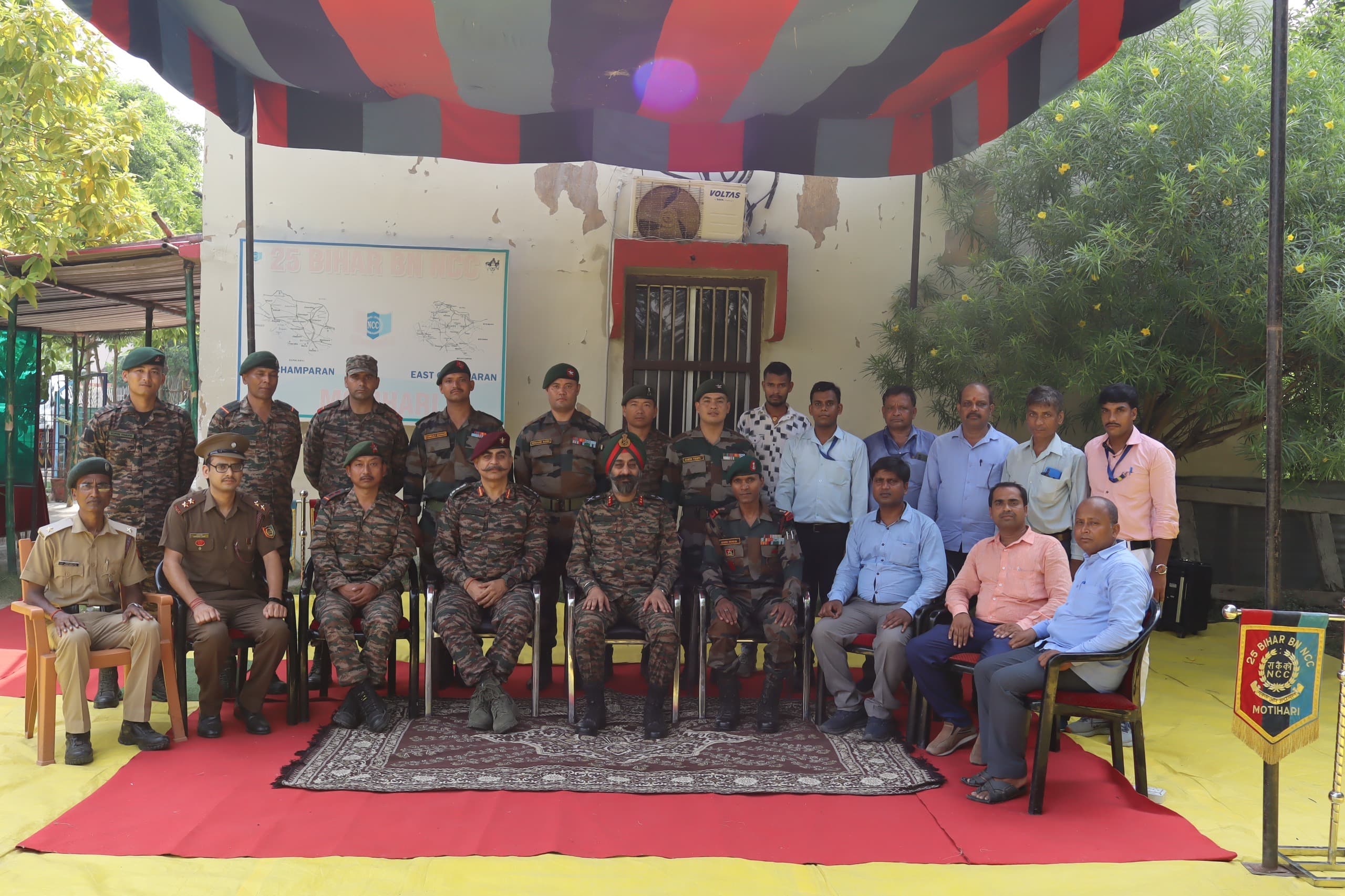 एडिशनल डायरेक्टर जेनरल मेजर ने एनसीसी का किया निरीक्षण