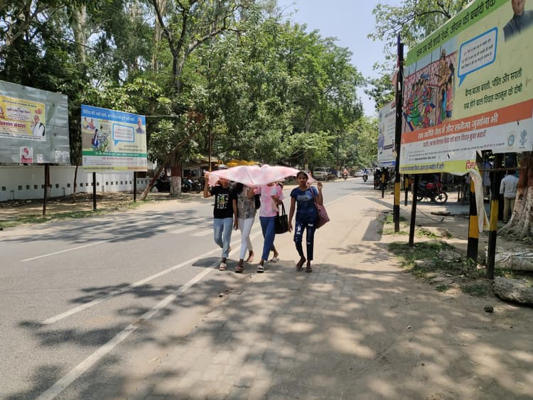 जिले में भीषण गर्मी की मार फिर शुरू, तपती धूप की चपेट में आने से लोग हो रहे बेचैन