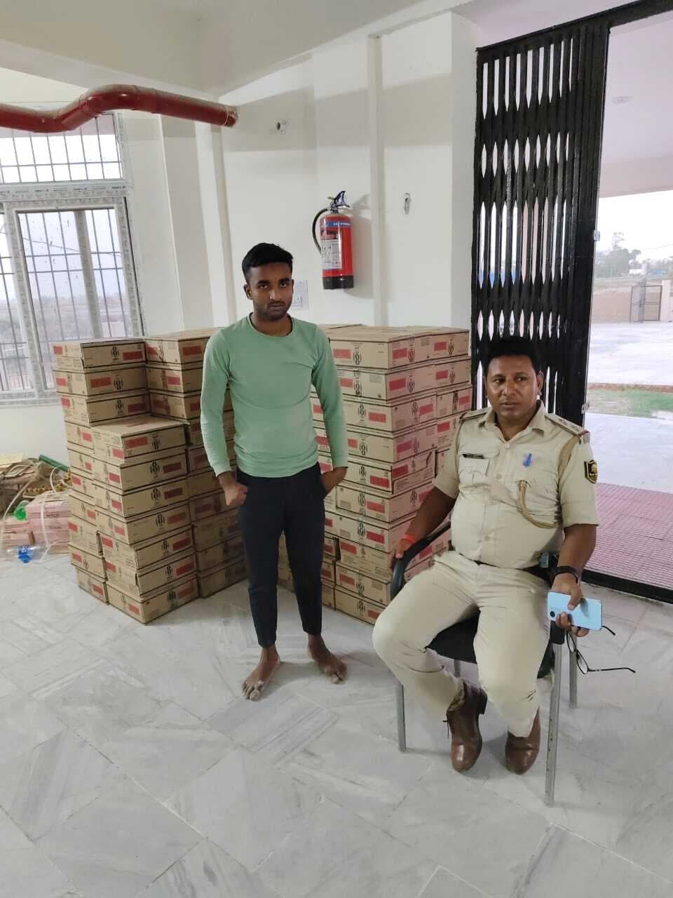 पुलिस ने पकड़ी शराब की बड़ी खेप, चालक गिरफ्तार