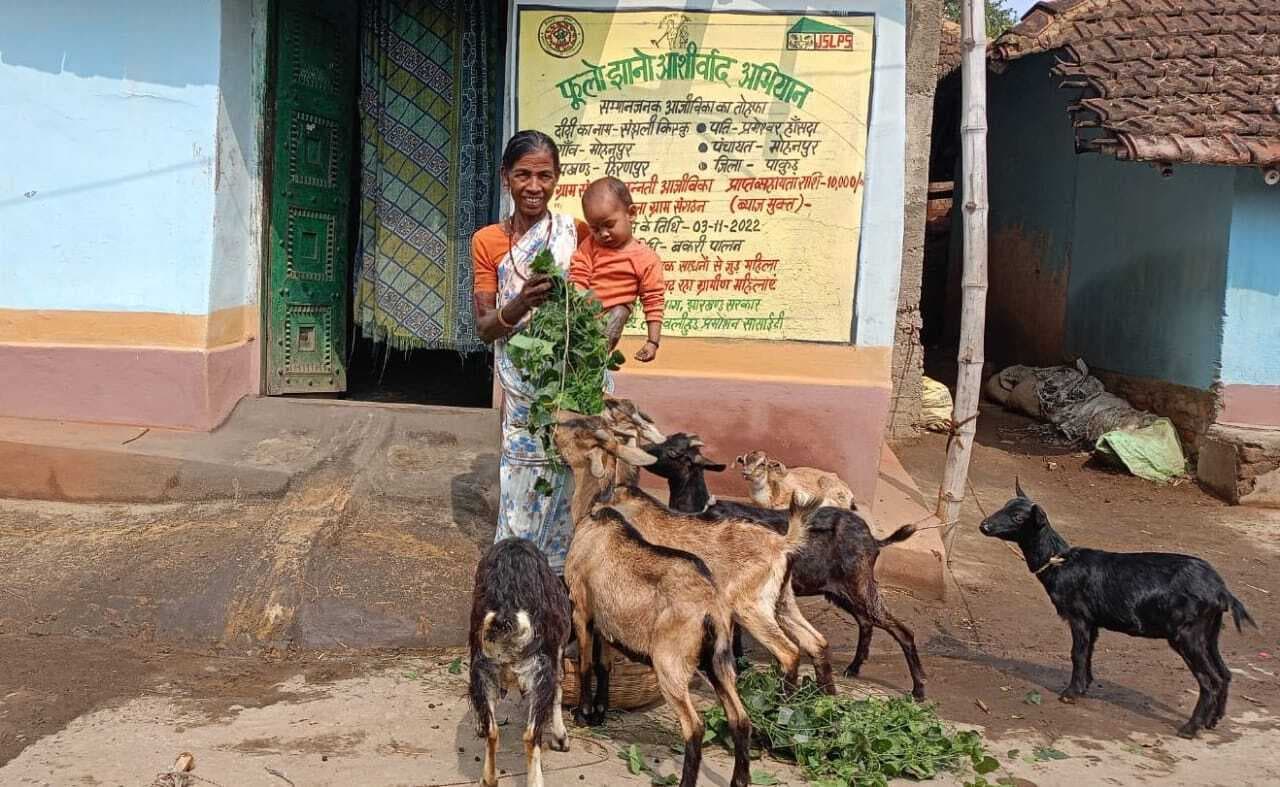 बकरीपालन कर संझली संवार रही है अपनी तकदीर