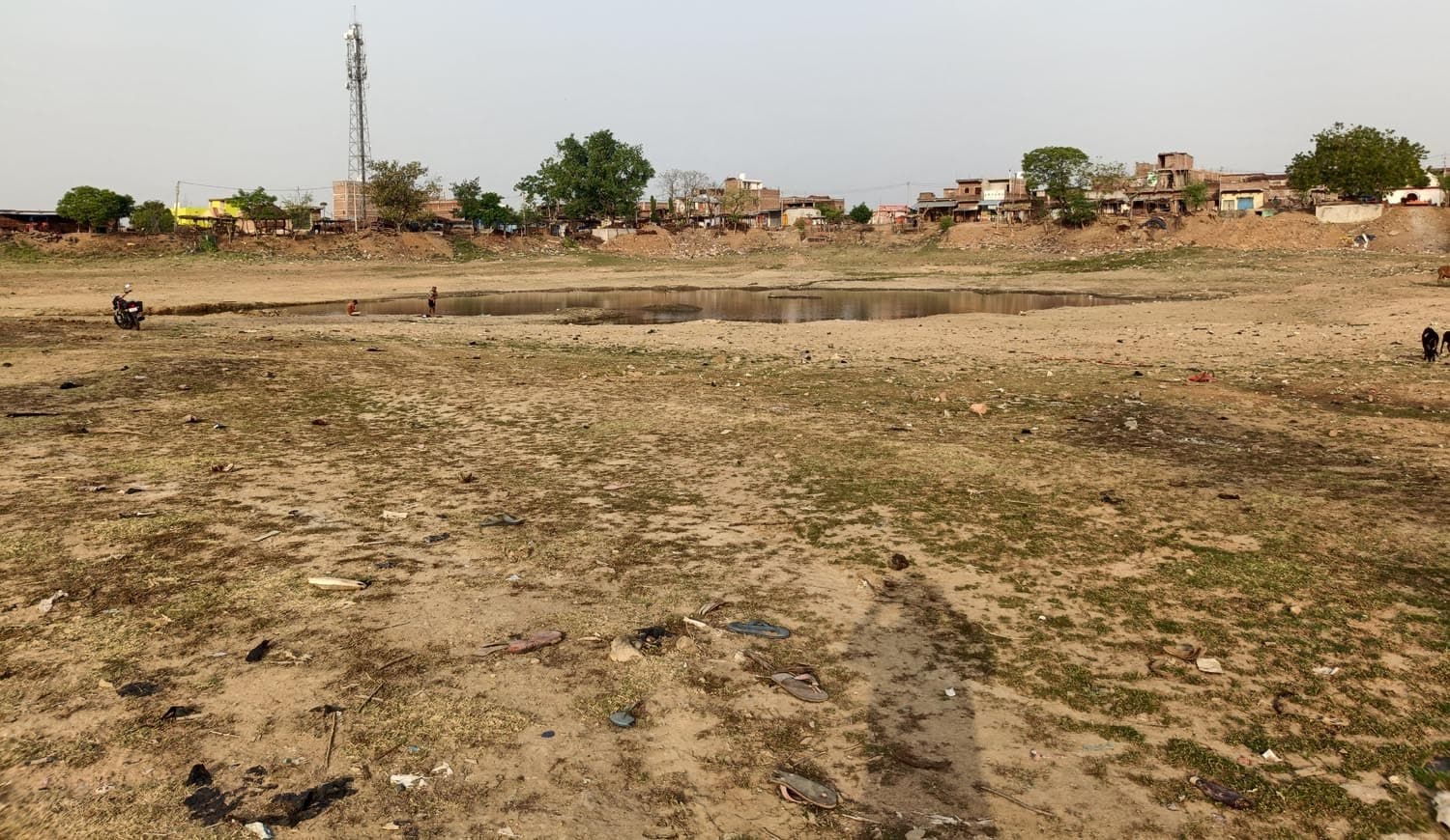 आहर व तालाब सूखने से मत्स्य पालकों के समक्ष भूखमरी की स्थिति