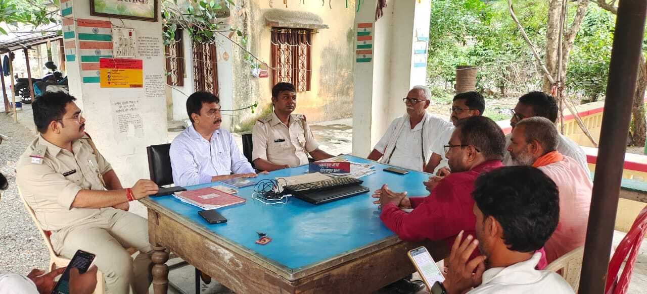 हिरणपुर थाना में बकरीद को लेकर हुई शांति समिति की बैठक, चौक-चौराहों पर रहेगी पुलिस