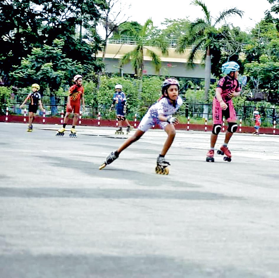 सरकारी पहल पर इको पार्क में हुआ स्केटिंग रिंक का निर्माण