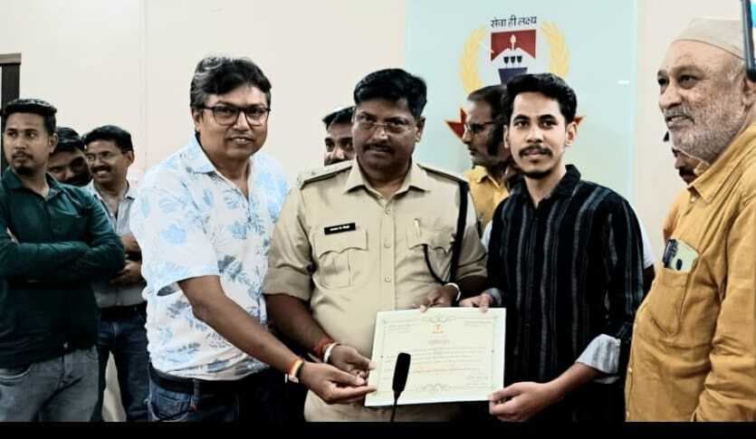 सद्भावना विकास मंच को एसपी ने सम्मानित किया