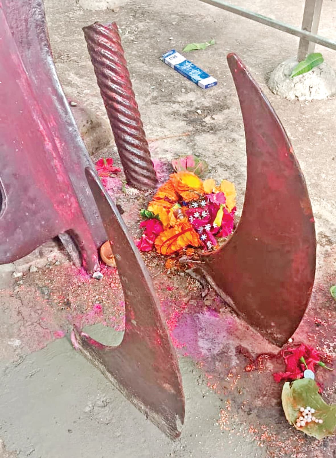 100 साल पहले गायब हुआ टांगीनाथ धाम के त्रिशूल का अग्र भाग मिला, किया गया स्थापित