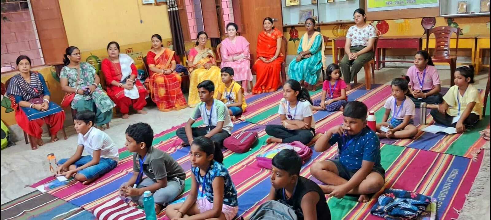 बच्चों ने उत्कर्ष योग कोर्स में सीखे यागासन व प्राणायम