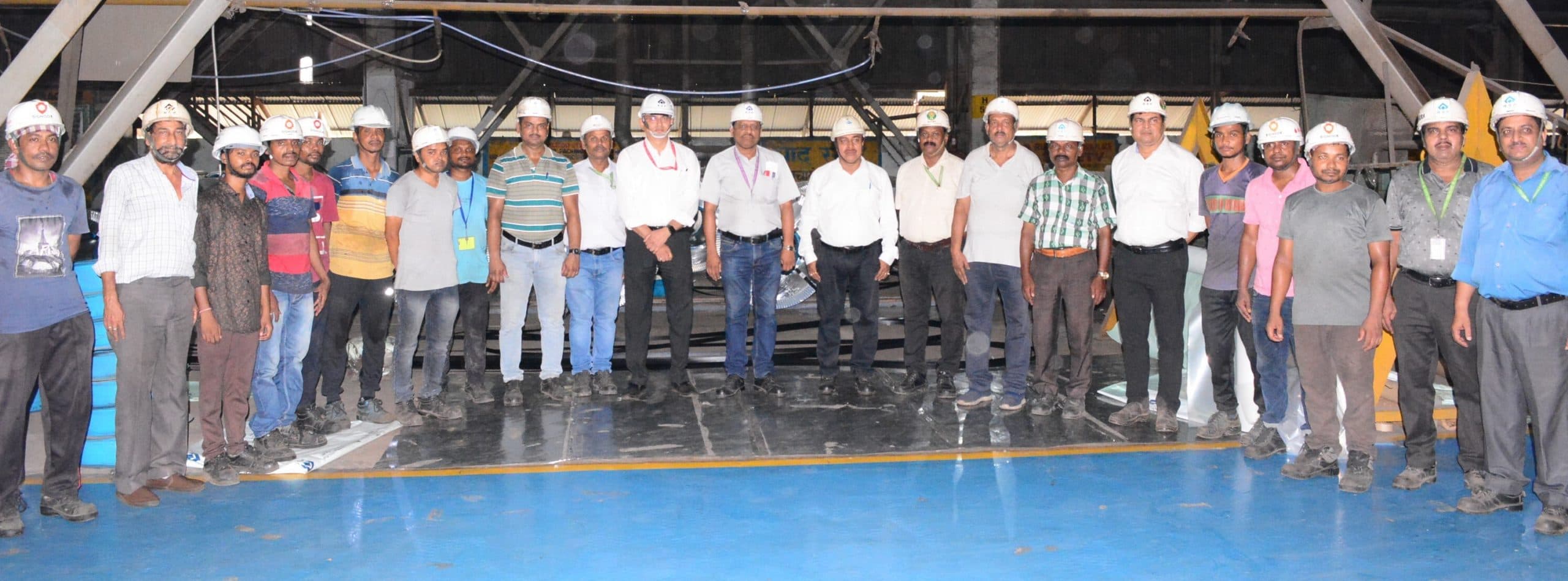 आरएसपी. सिलिकॉन स्टील मिल ने एक दिन में 1232 टन सीआरएनओ स्टील भेज कर बनाया कीर्तिमान