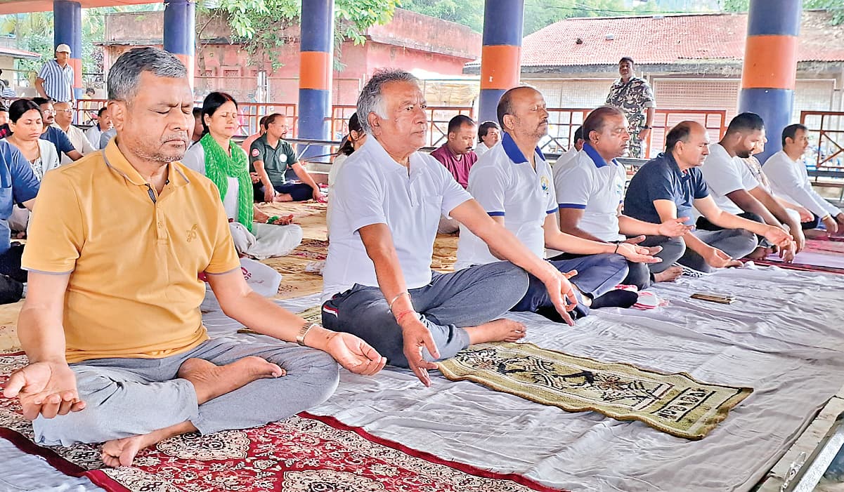 राज्य भर में भाजपा ने मनाया योग दिवस