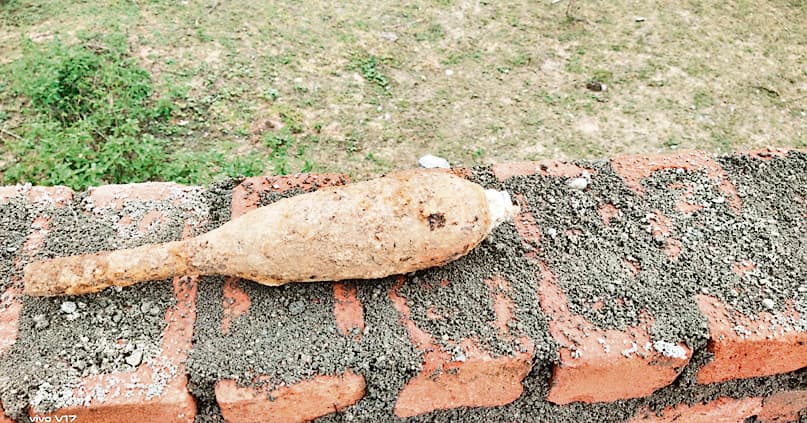 नामकुम के हाहाप में मिले मोर्टार बम को बम निरोधक दस्ते ने किया डिफ्यूज