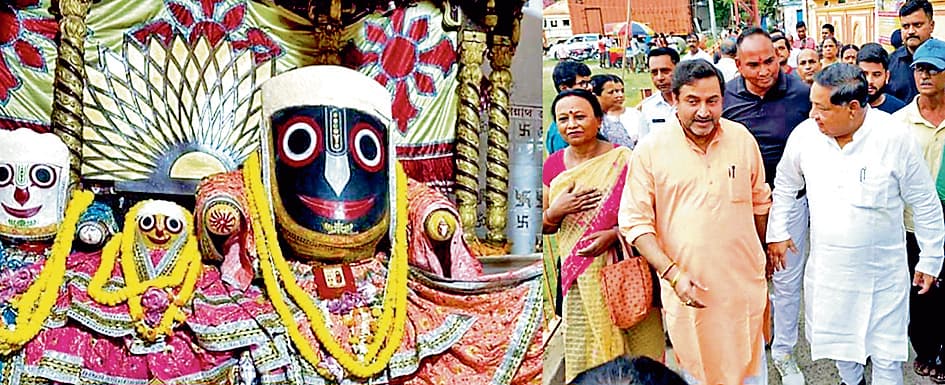 भगवान जगन्नाथ के स्नान यात्रा उत्सव में उमड़े श्रद्धालु