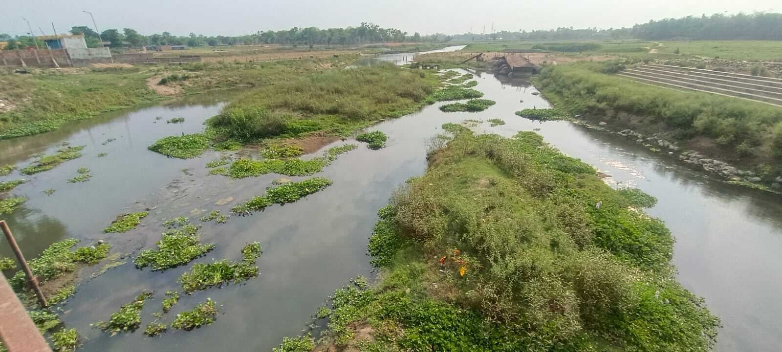 नदियों को संरक्षित करने की है जरूरत, नदी में भरा है कचरा