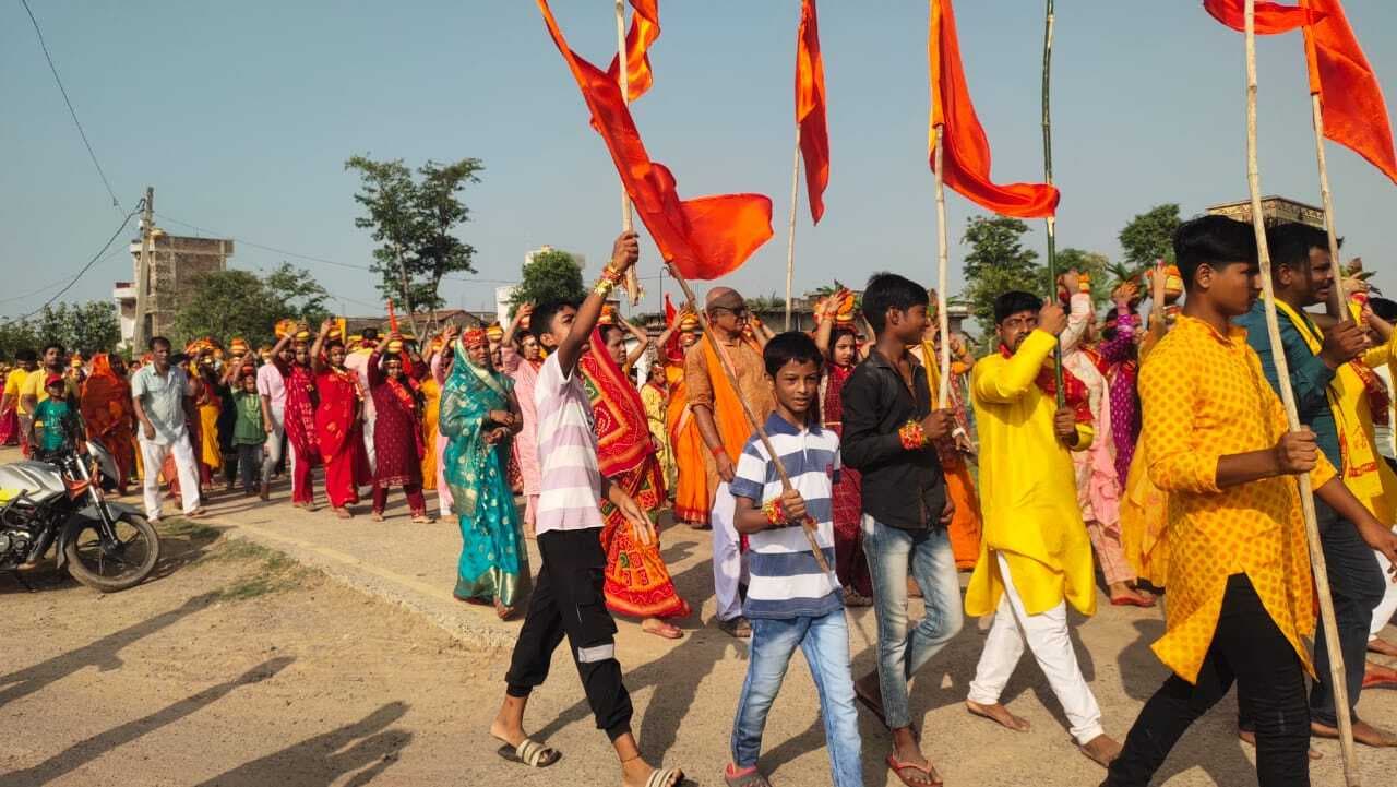 सात दिवसीय श्रीमद्भागवत कथा आरंभ