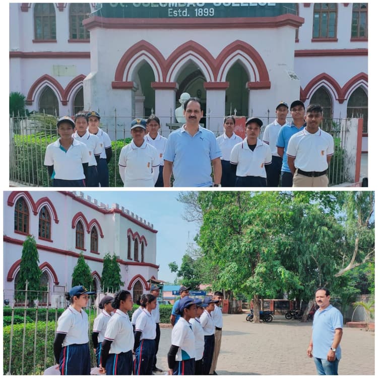 संत कोलंबा कॉलेज के एनसीसी कैडेट चयन शिविर के लिए रवाना