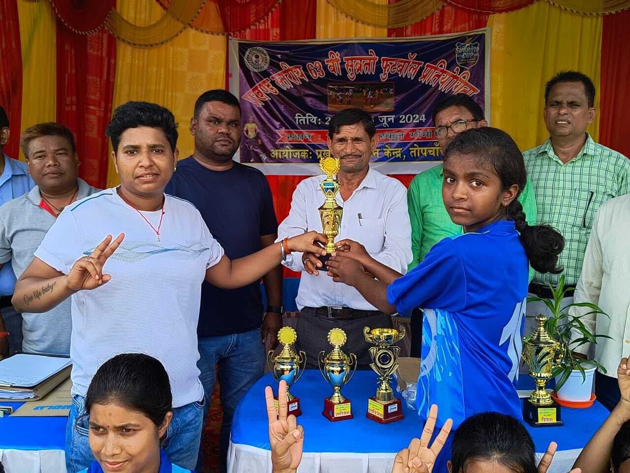 सुब्रतो कप फुटबॉल : कस्तूरबा गांधी बालिका विद्यालय बना विजेता